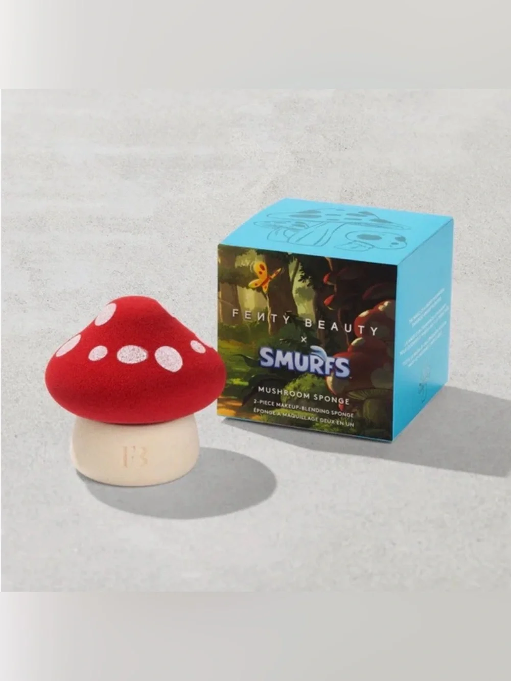 Fenty Beauty Smurf 2pc Mushroom Blending Sponge Lmt Ed. NIB
